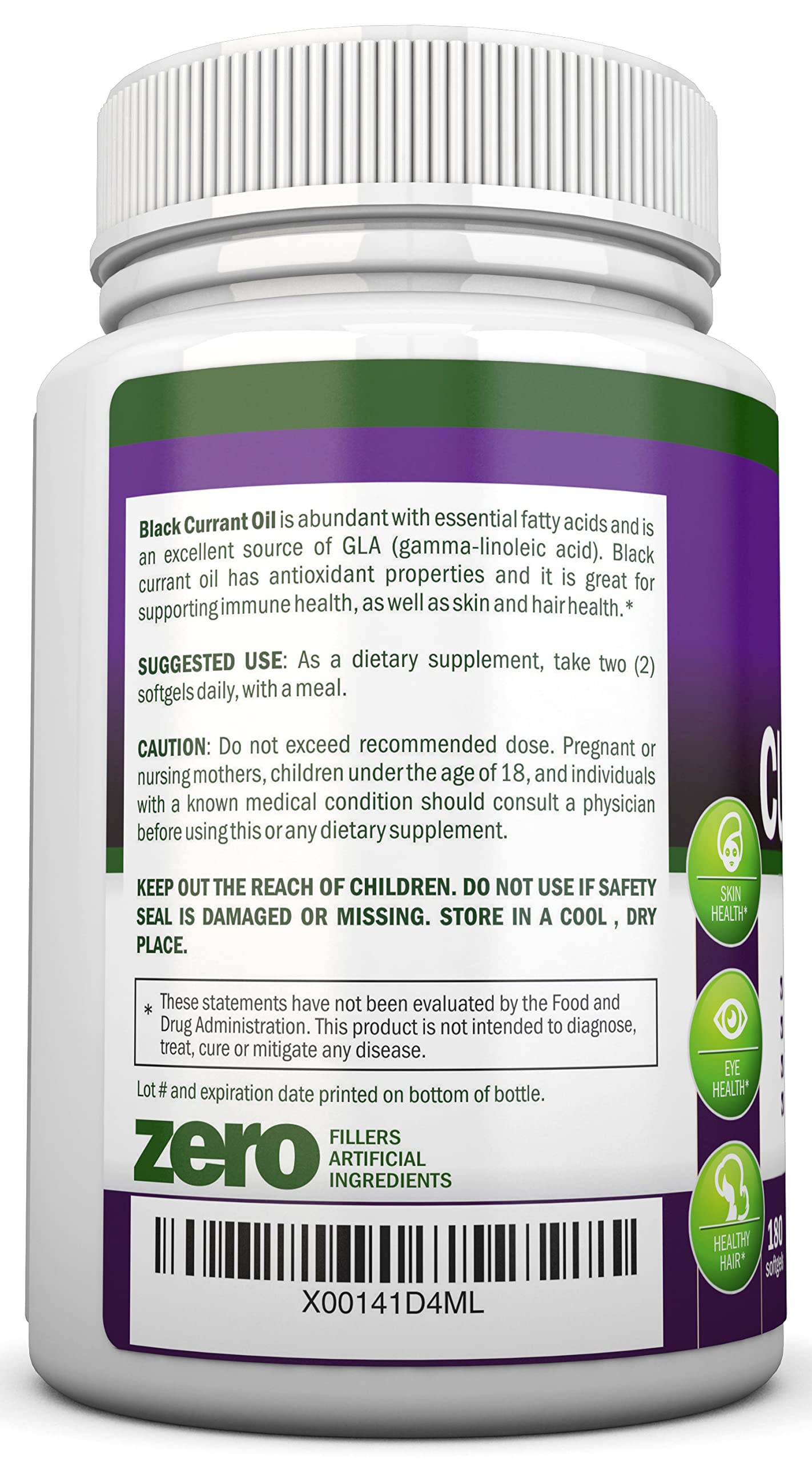 NutriONN 180 softgels junto a regla para comparar tamaño y dosis