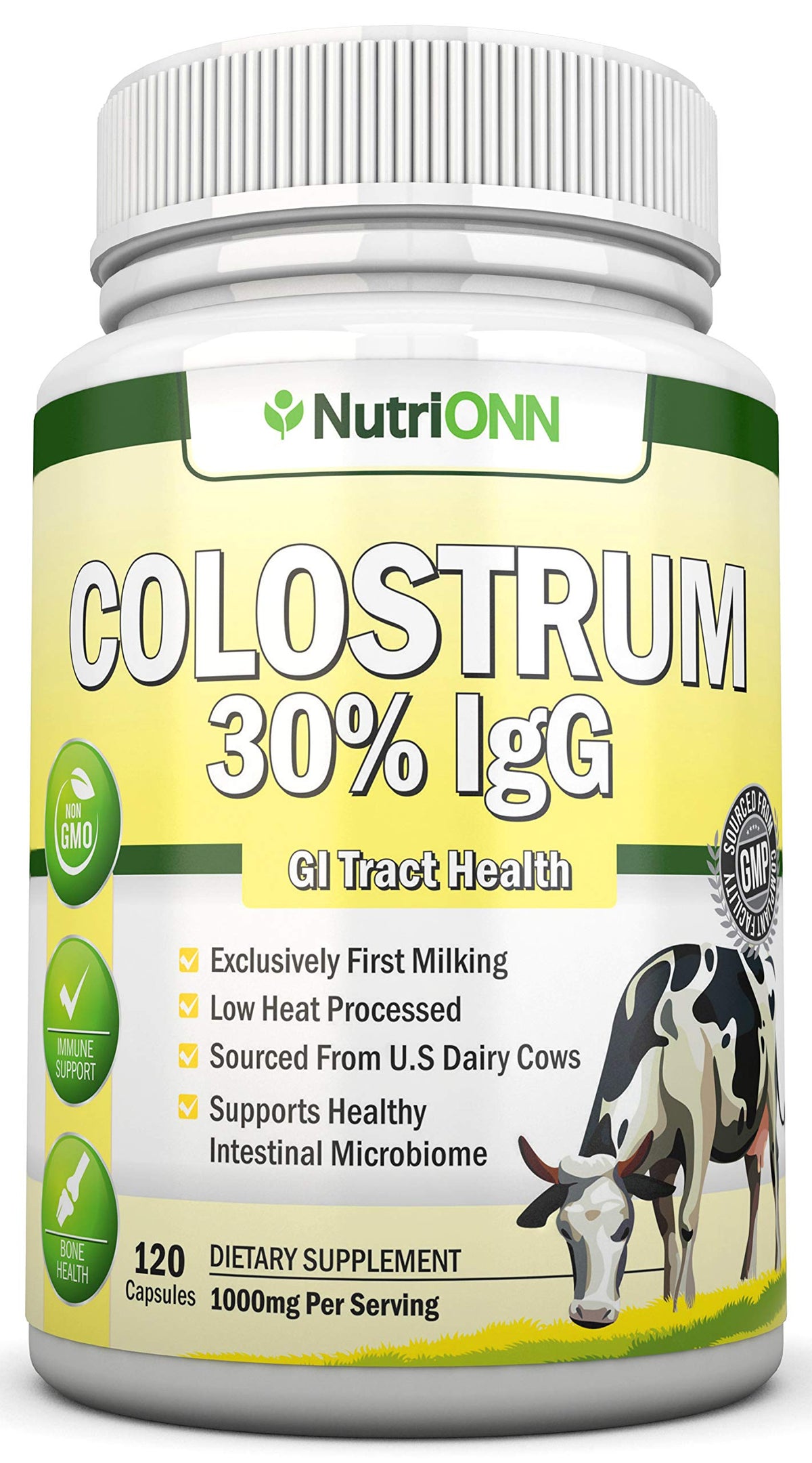 NutriONN frasco frontal mostrando etiqueta y beneficios principales