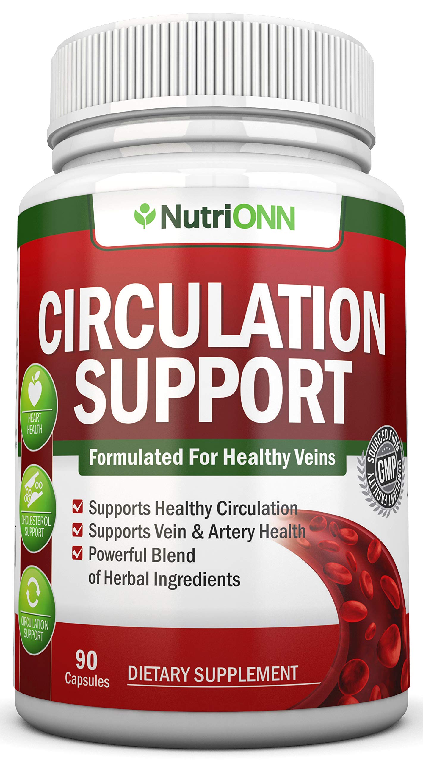 NutriONN envase frontal mostrando fórmula circulatoria y beneficios visibles