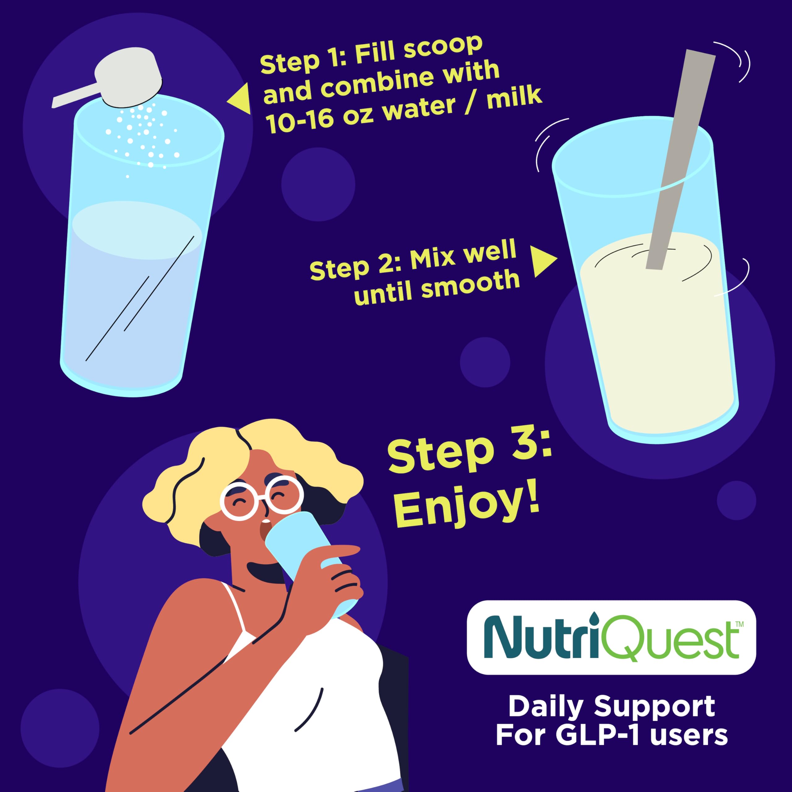 NutriQuest producto en uso después de ejercicio para recuperación muscular