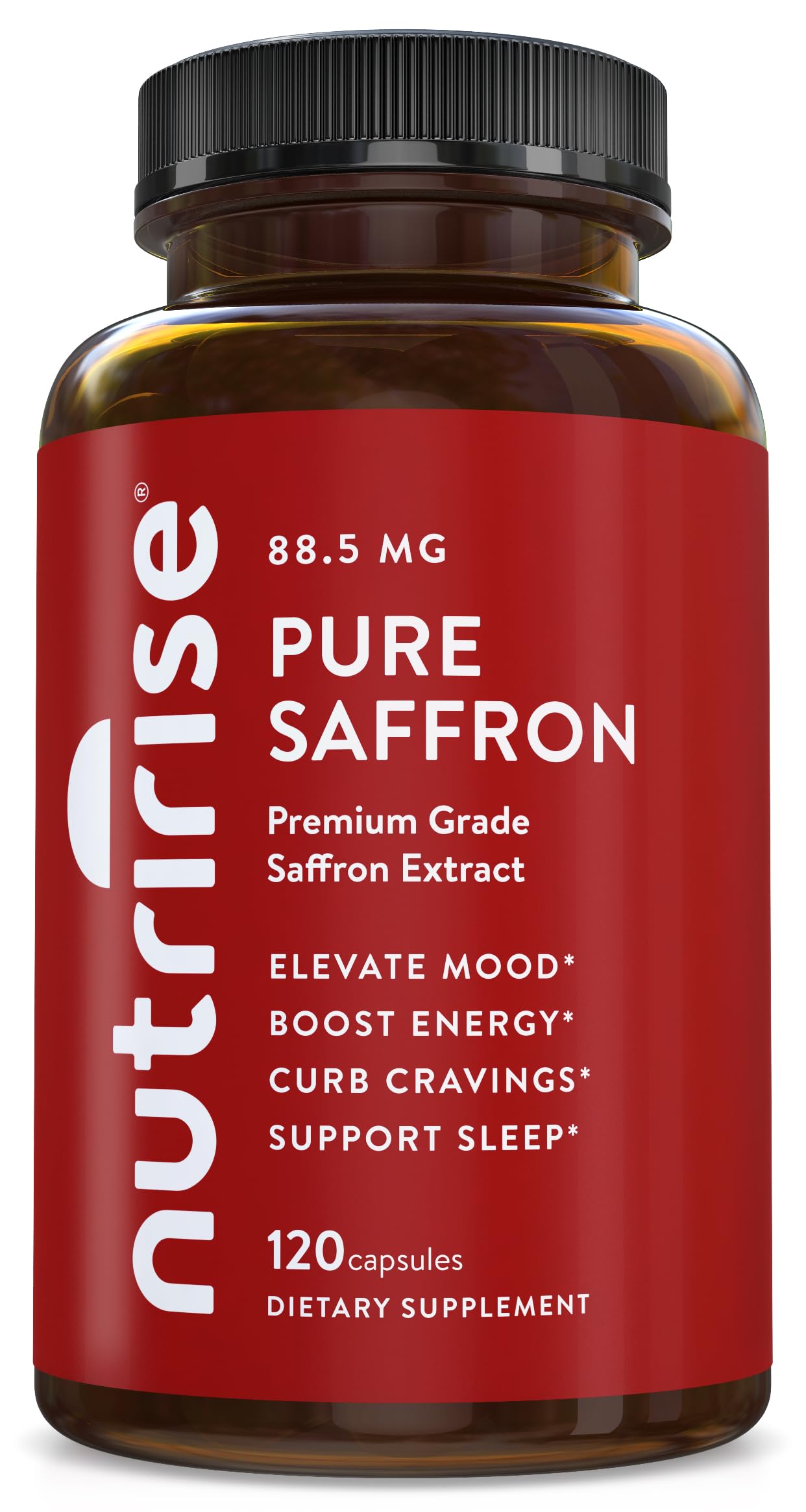NutriRise envase frontal mostrando 120 cápsulas y aspecto premium