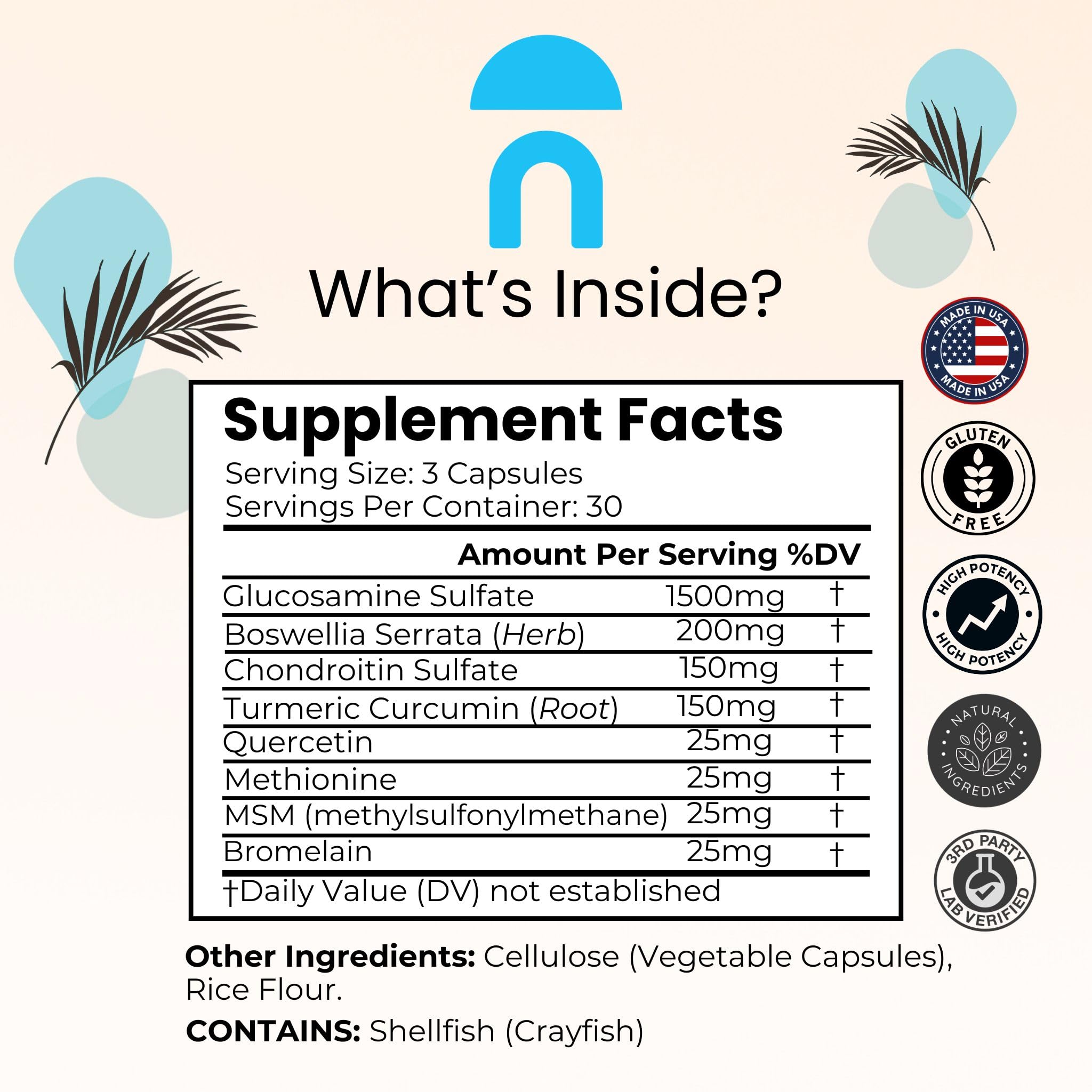 NutriRise etiqueta con lista de ingredientes clave para transparencia y confianza