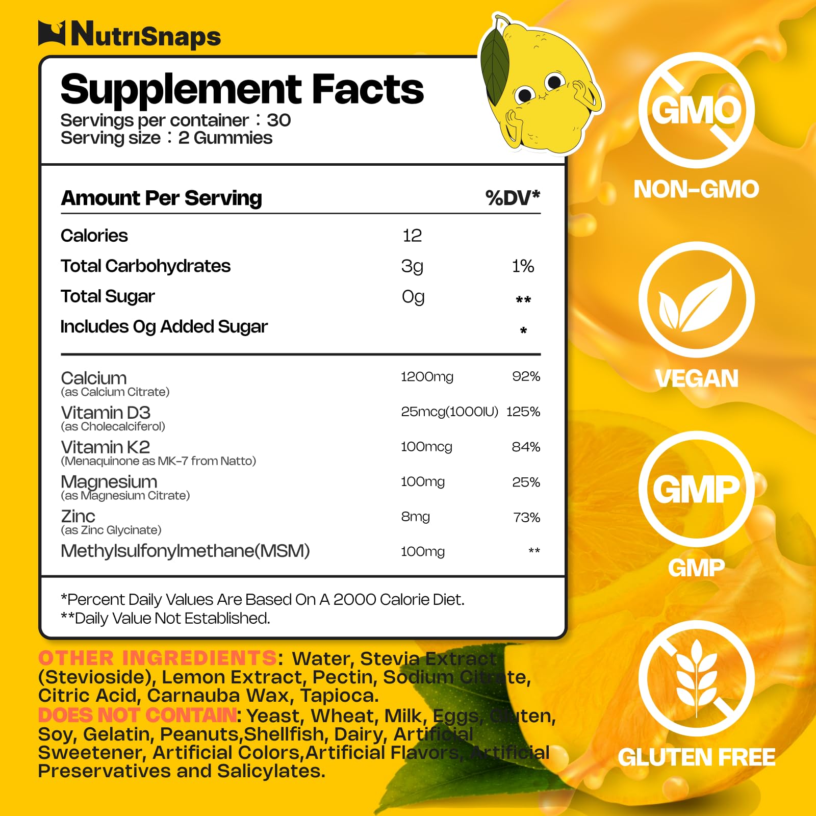 Nutrisnaps primer plano textura de gomita con superficie suave y aspecto apetecible