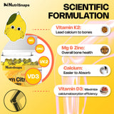 Nutrisnaps gomita en mano lista para masticar, demuestra conveniencia diaria
