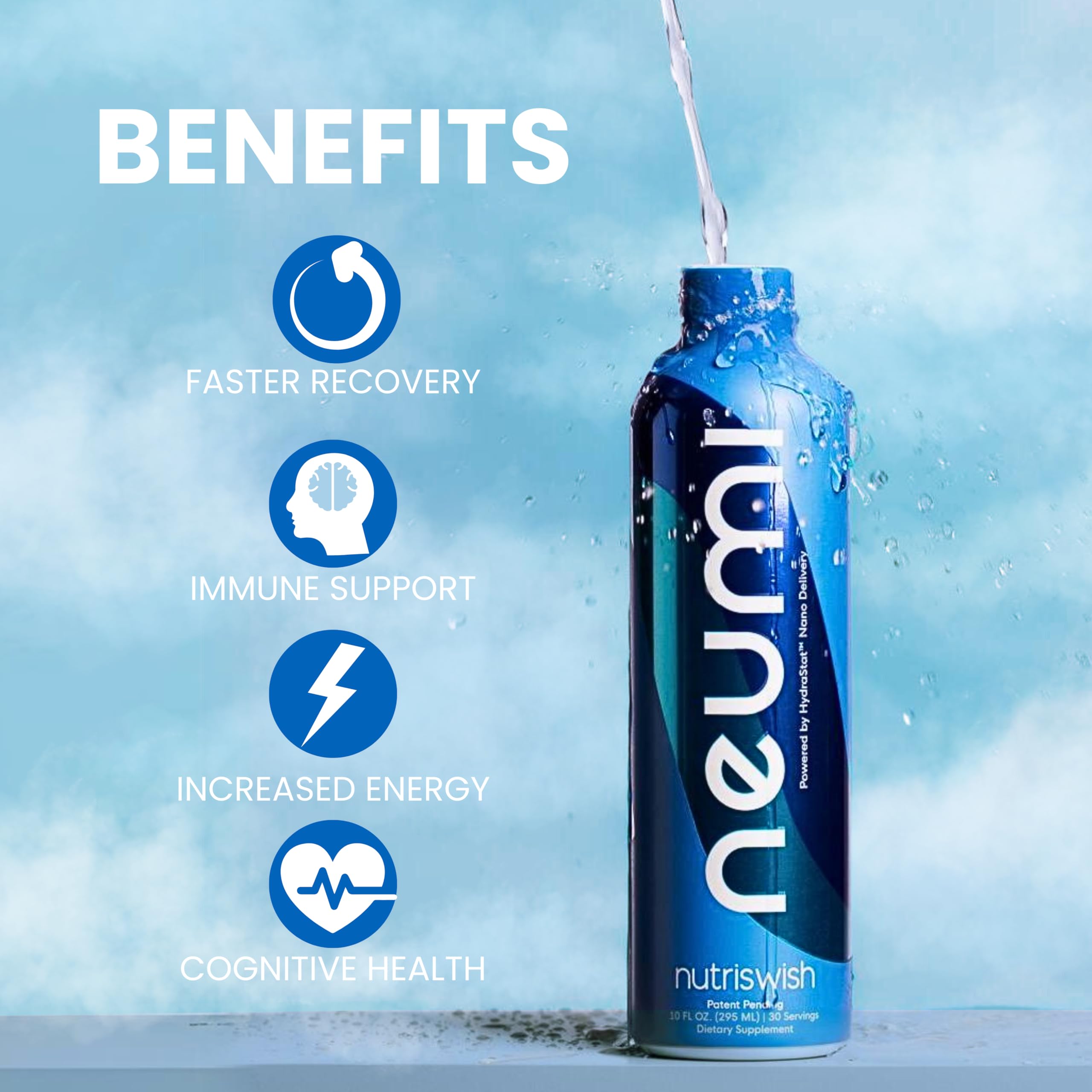 NUTRISWISH Neumi etiqueta con ingredientes y beneficios visibles