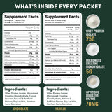 Nutrition On The Go etiqueta clara con ingredientes y transparencia