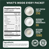 Nutrition On The Go etiqueta nutricional destacando ingredientes transparentes