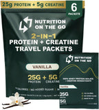Nutrition On The Go sobre frontal vainilla mostrando practicidad