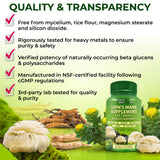 Nutrition Restore textura del extracto de melena de león con aspecto concentrado