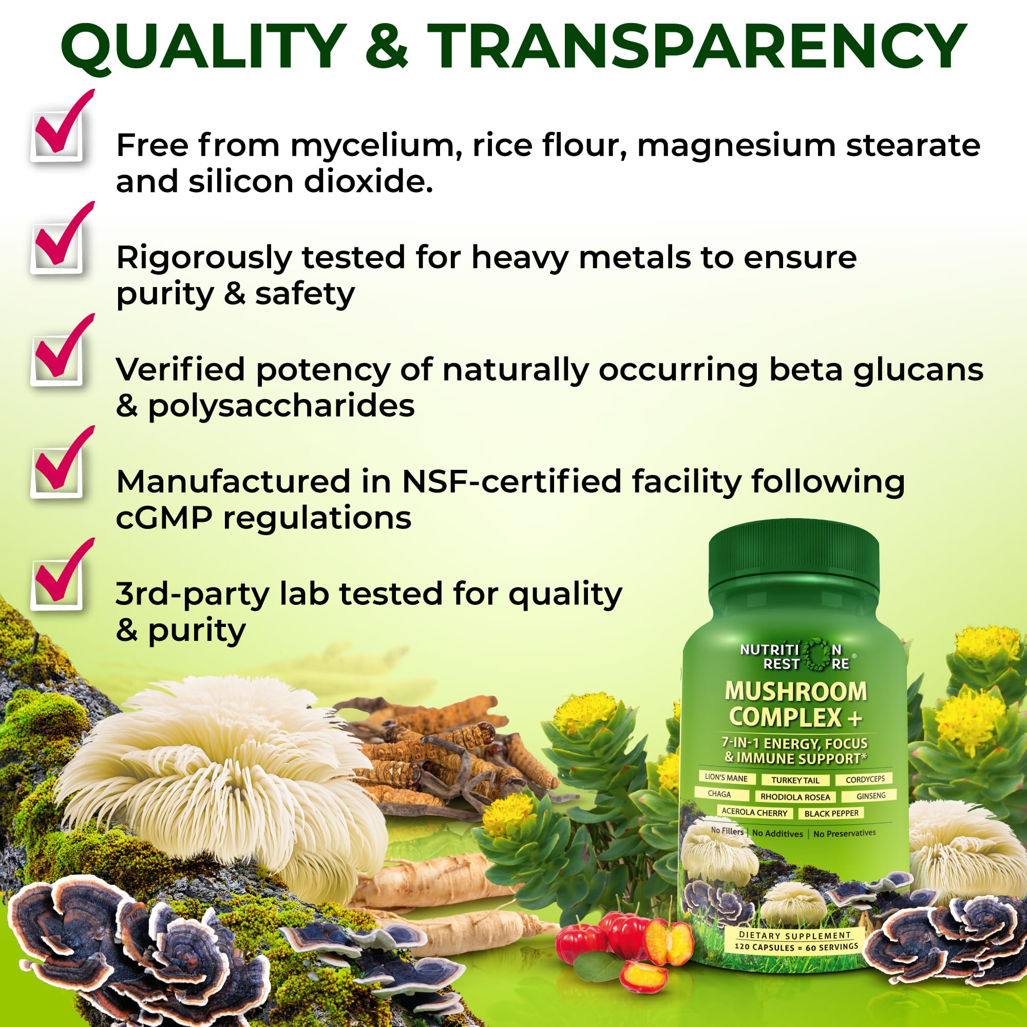 Nutrition Restore en escritorio ilustrando uso para concentración