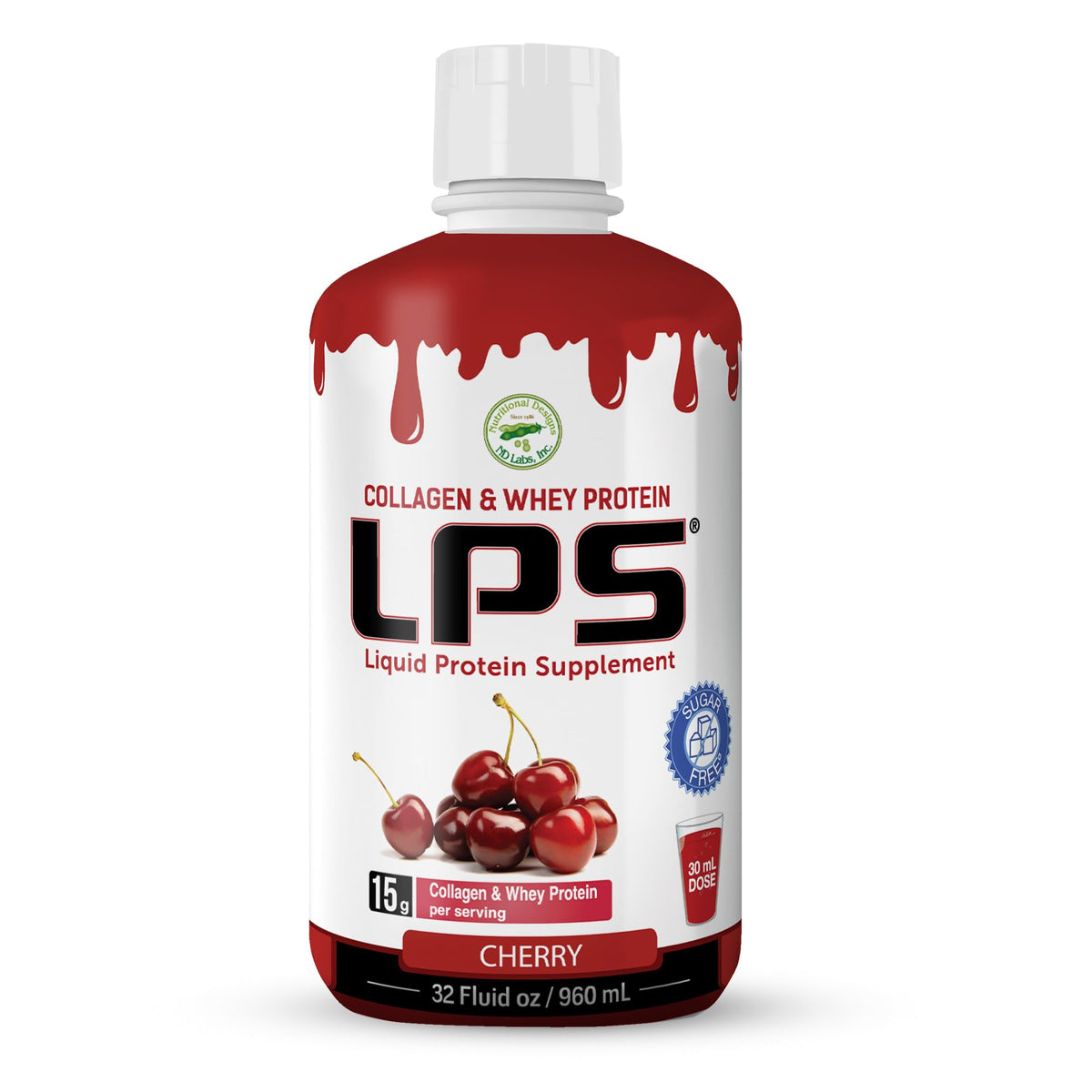 Nutritional Designs envase frontal mostrando info nutricional y 15g proteína