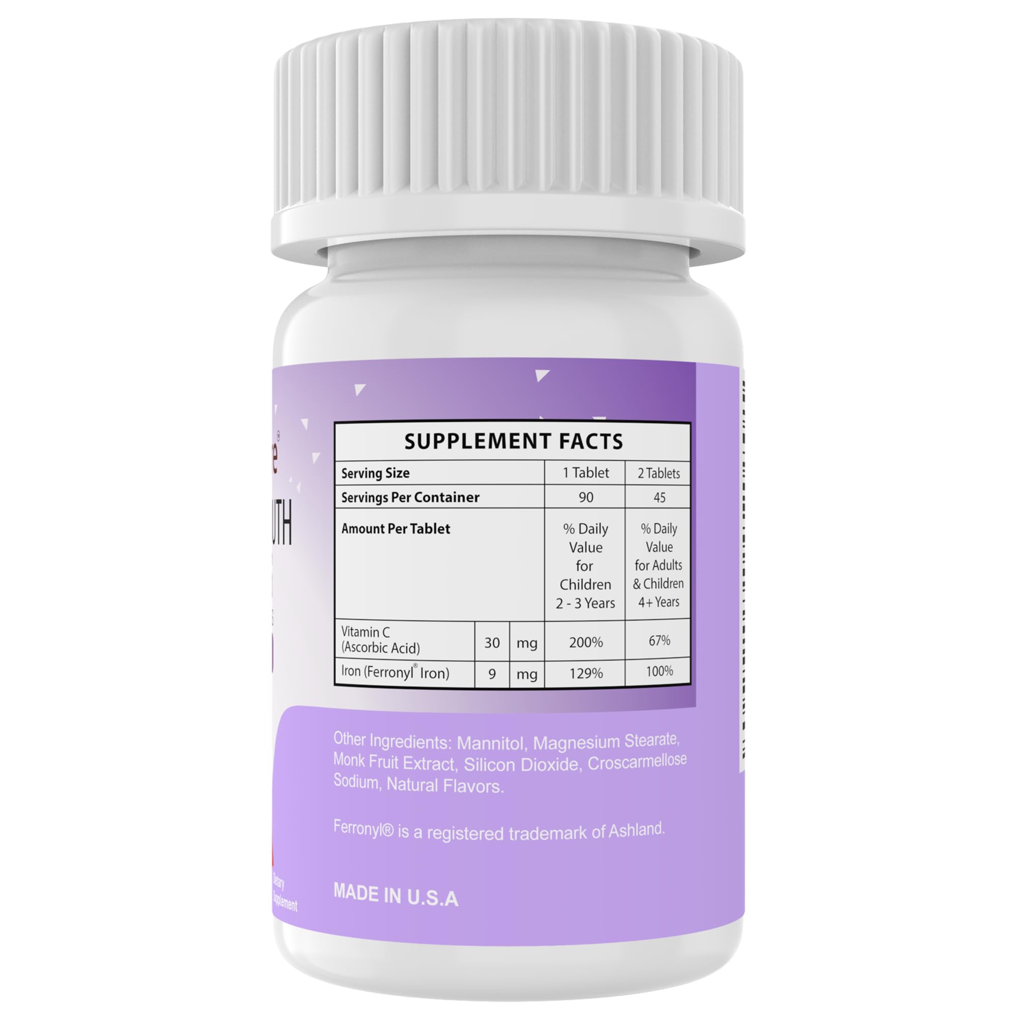 NutritiPure frasco junto a calendario de dosificación, organización en rutinas familiares