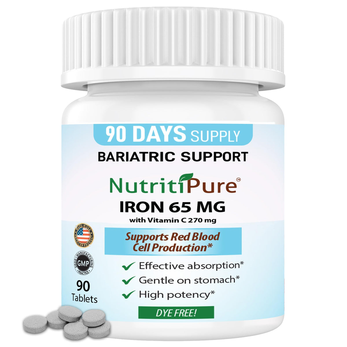 NutritiPure frente del empaque mostrando etiqueta clara y beneficio de alta potencia
