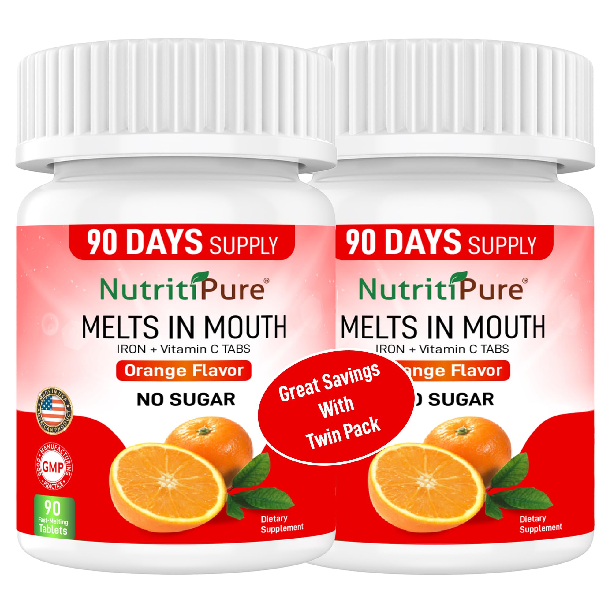 NutritiPure frente del empaque mostrando 90 tabletas y beneficios claros