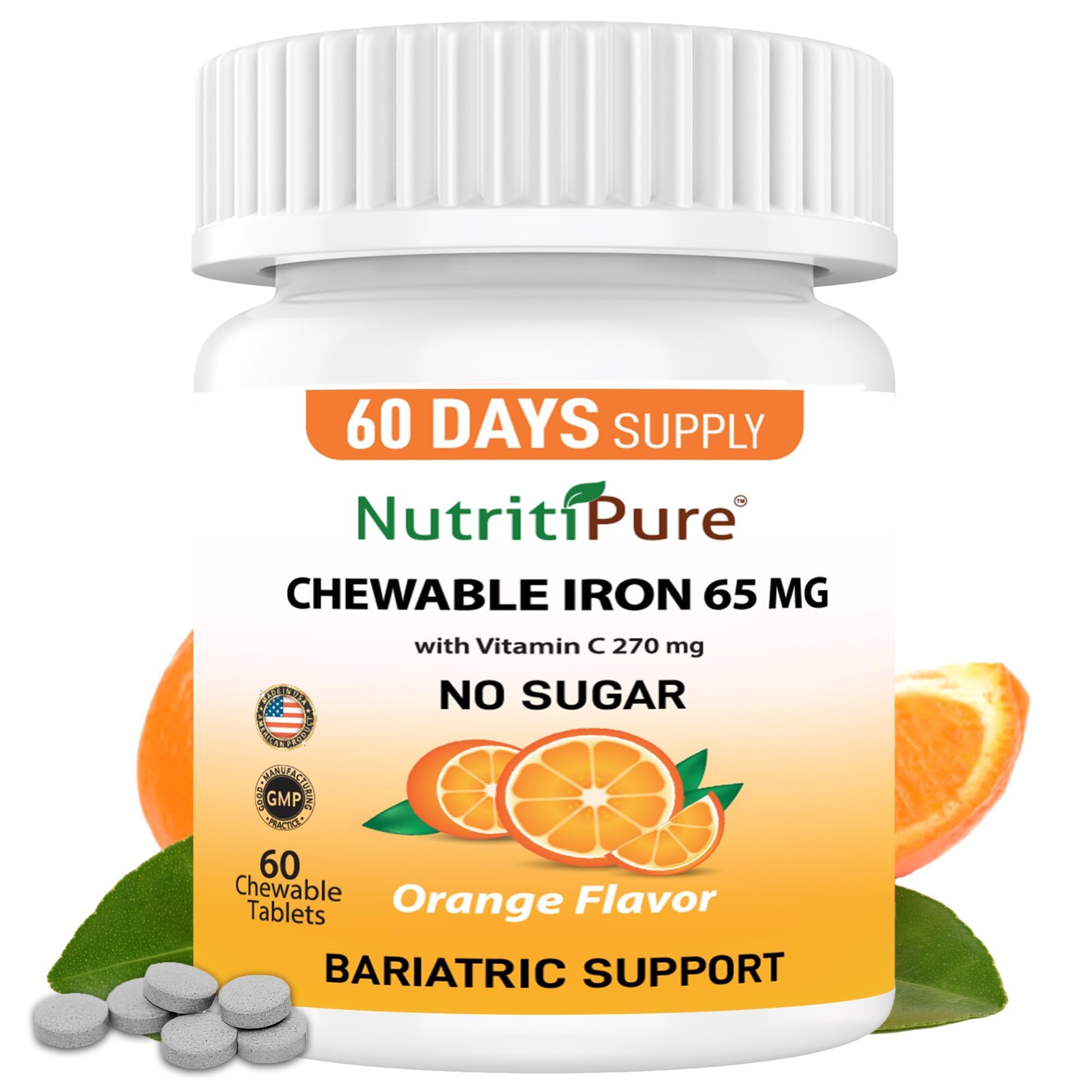 NutritiPure frente del empaque mostrando botella y marca para confianza