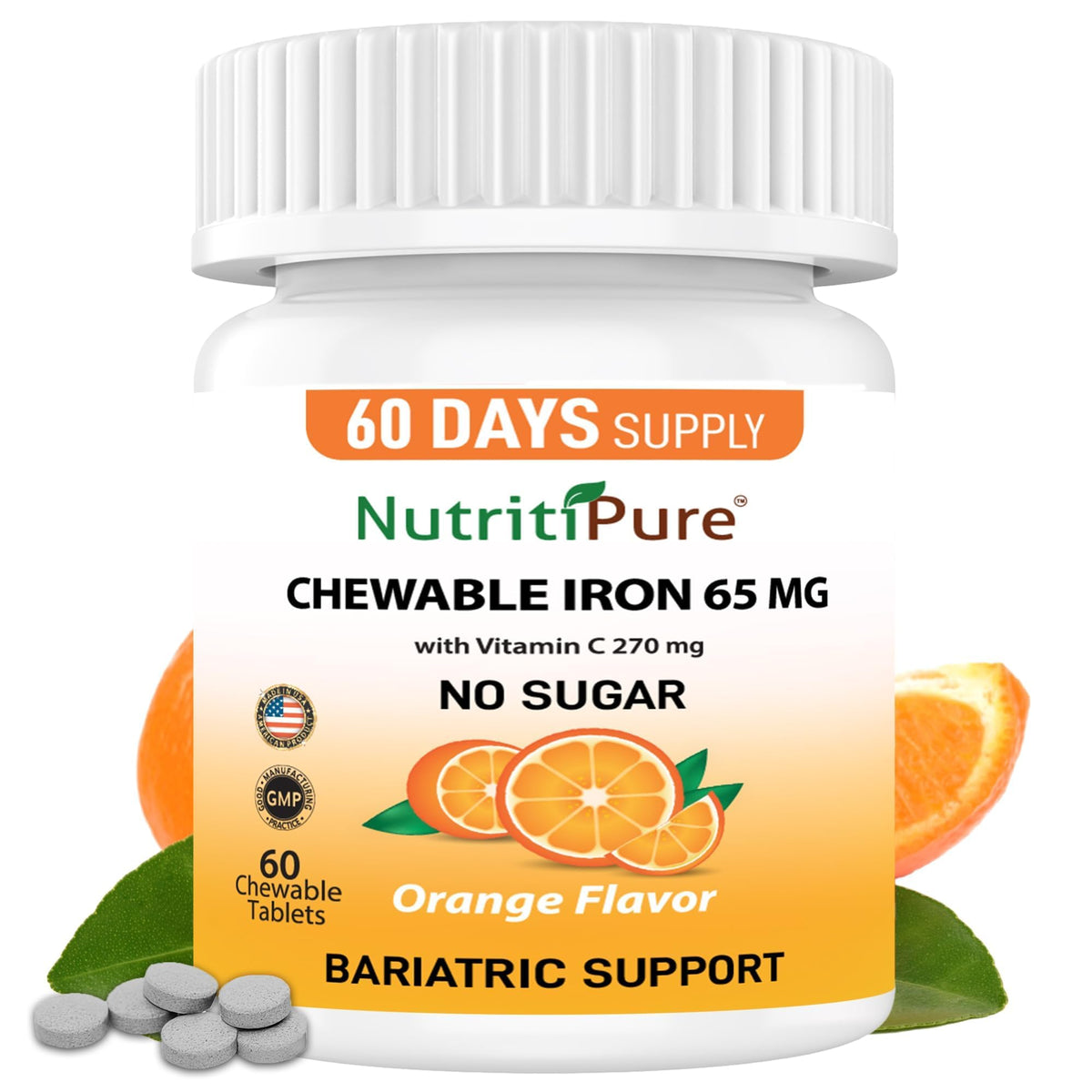 NutritiPure frente del empaque mostrando botella y marca para confianza