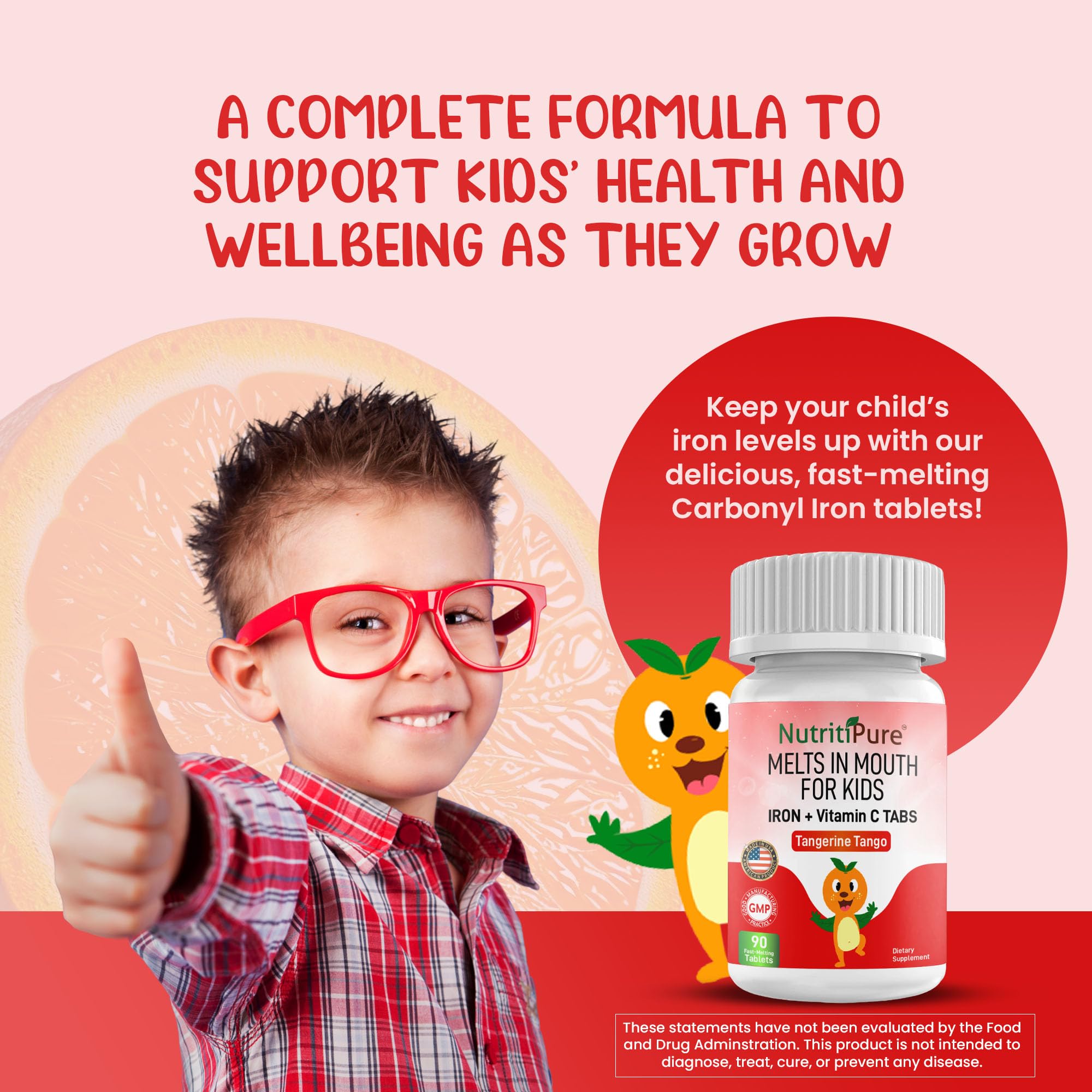 NutritiPure etiqueta con instrucciones legibles, uso seguro para padres