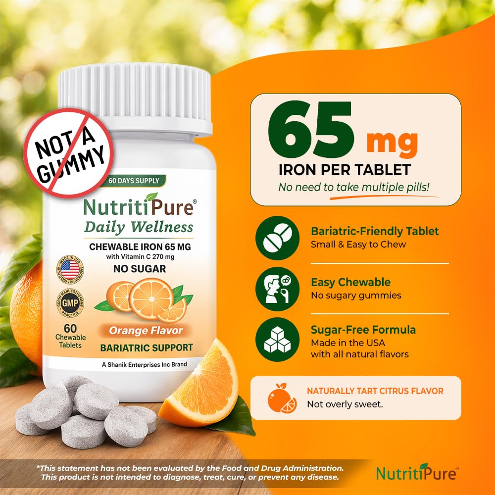 NutritiPure tableta masticable en primer plano, mostrando la textura y forma fácil de tomar