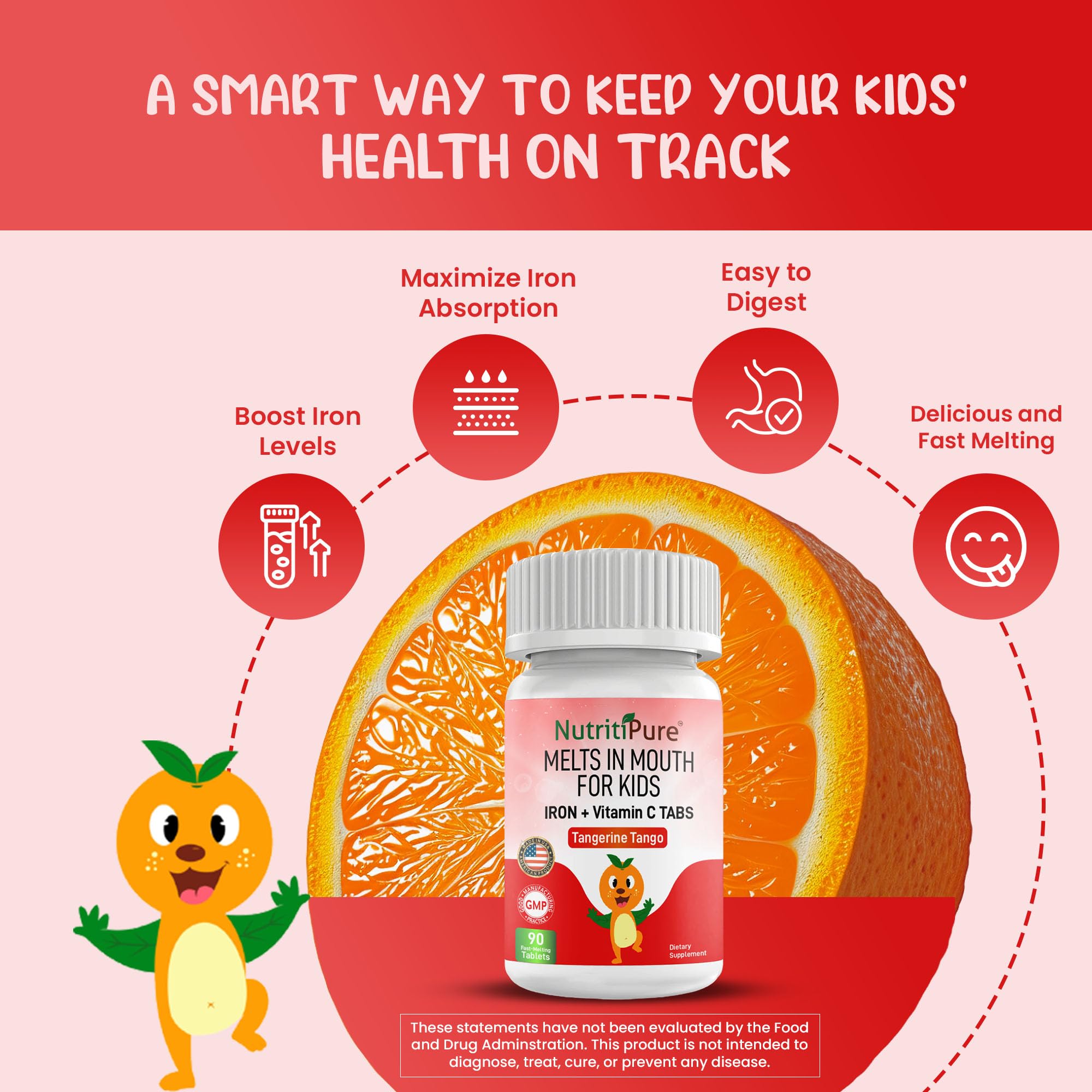 NutritiPure textura de tabletas masticables, disolución rápida y sabor