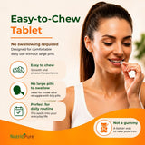 NutritiPure textura en mano para apreciar forma masticable y conveniencia