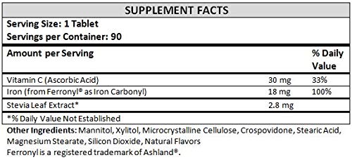 NutritiPure textura de la tableta resaltando su rápida disolución y sabor naranja