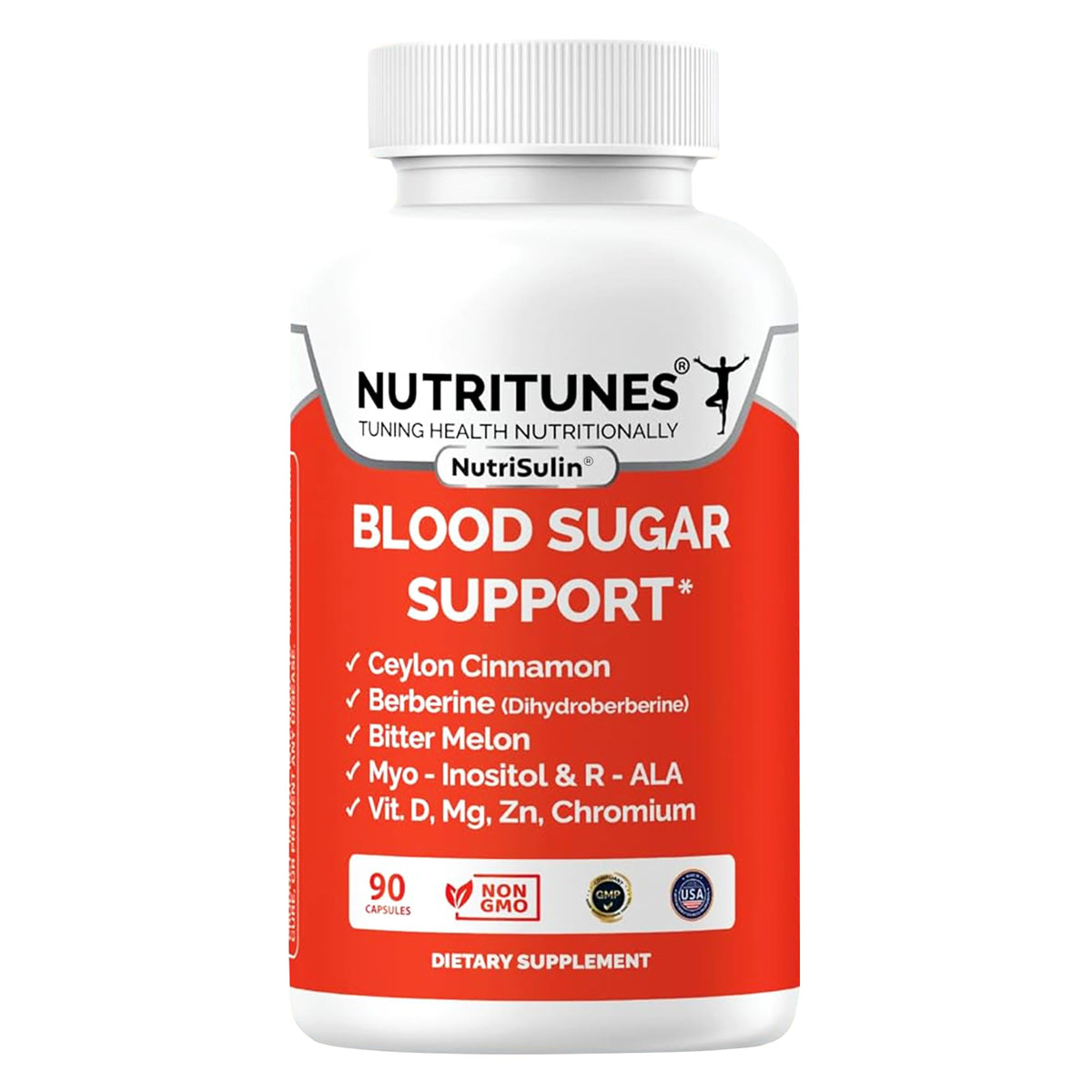Nutritunes NutriSulin envase frontal mostrando información del producto y conveniencia