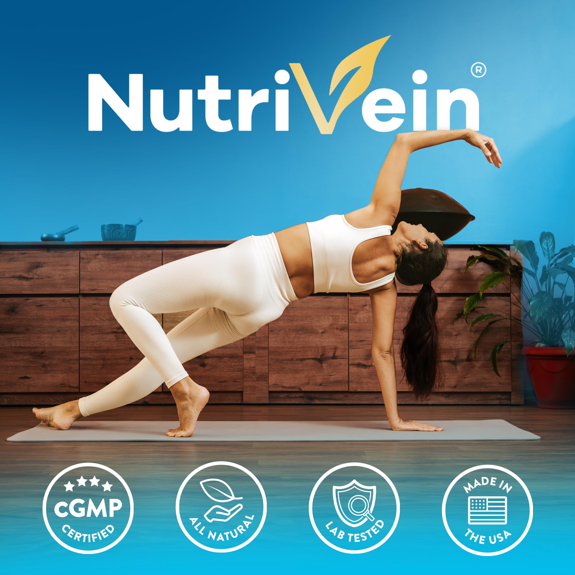Nutrivein caja abierta con cápsulas que destaca presentación y cantidad