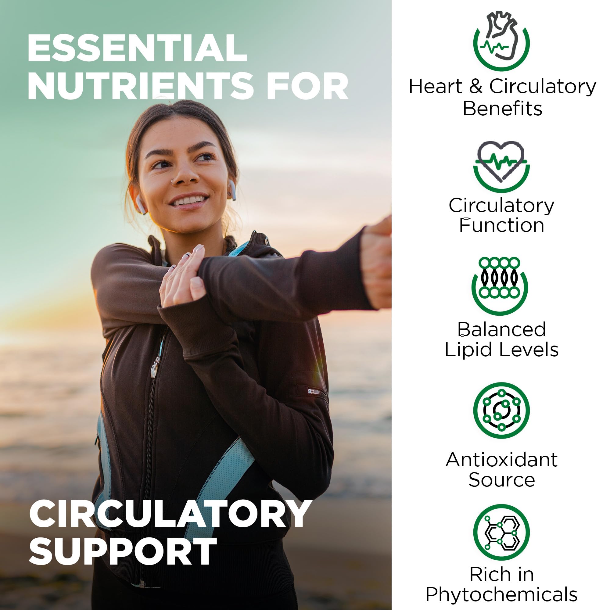 Nutrivein cápsula en mano para comparar tamaño y facilidad de ingesta