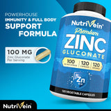 Nutrivein cápsulas dispuestas que ilustran dosis diaria y fácil ingesta