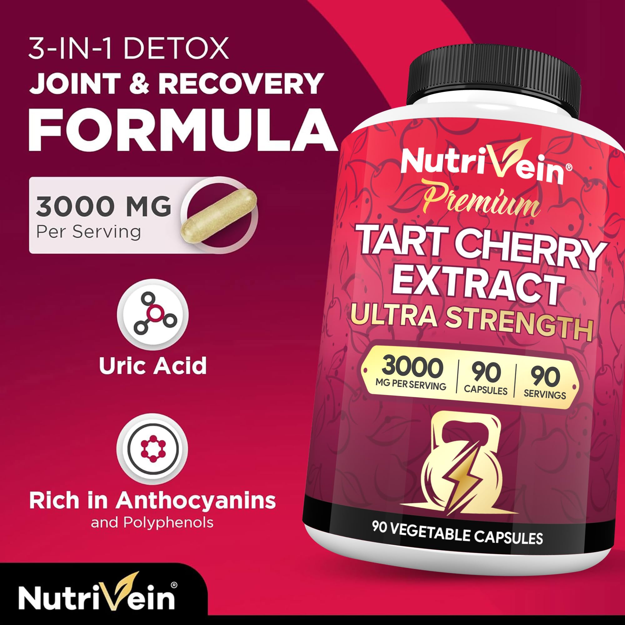 Nutrivein etiqueta con ingredientes, beneficios y certificaciones visibles