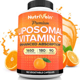 Nutrivein envase frontal mostrando 180 cápsulas y alta dosificación