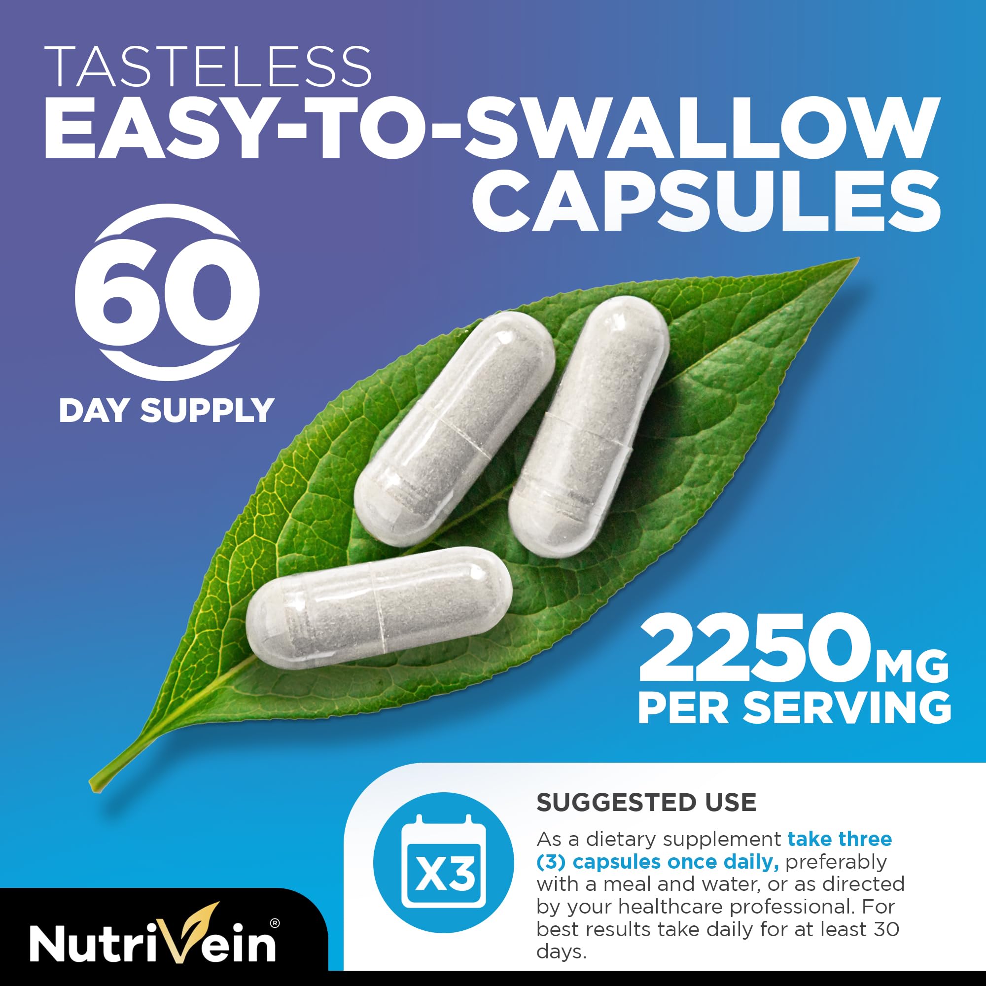 Nutrivein etiqueta con lista de ingredientes y certificaciones claras
