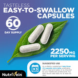 Nutrivein etiqueta con lista de ingredientes y certificaciones claras
