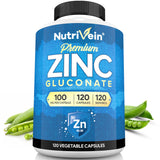 Nutrivein frasco delantero mostrando 120 cápsulas y beneficio de suministro prolongado