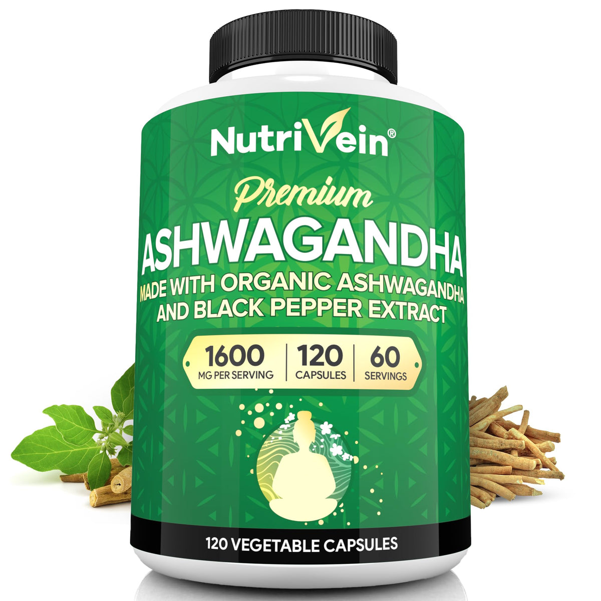 Nutrivein frasco frontal mostrando etiqueta clara y beneficios