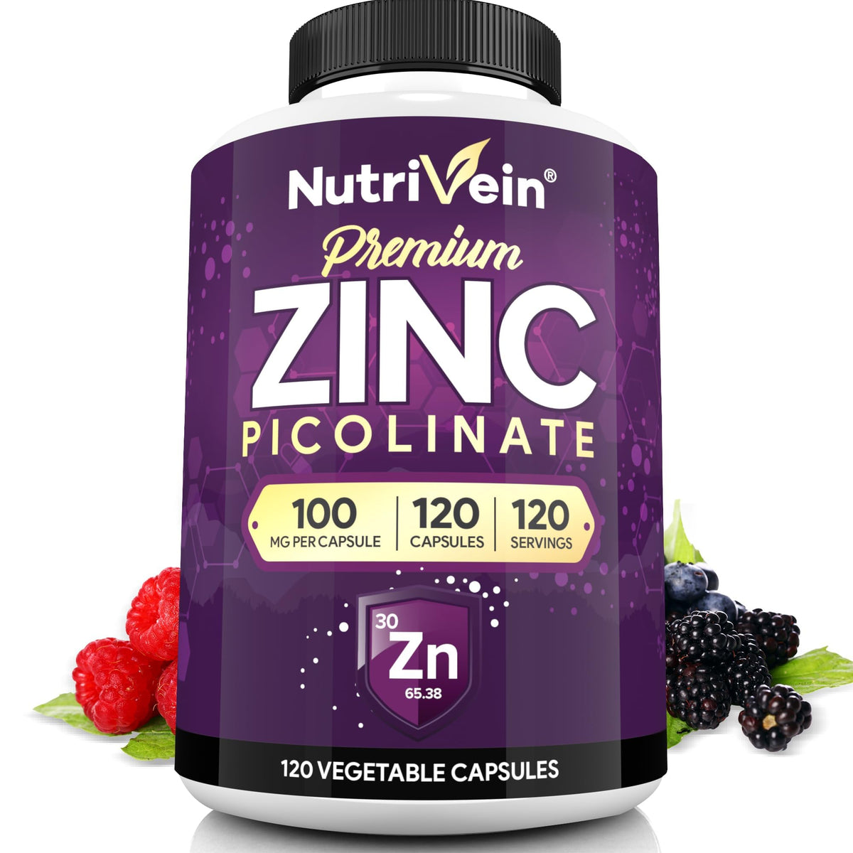 Nutrivein frente del envase mostrando 120 cápsulas y etiqueta clara