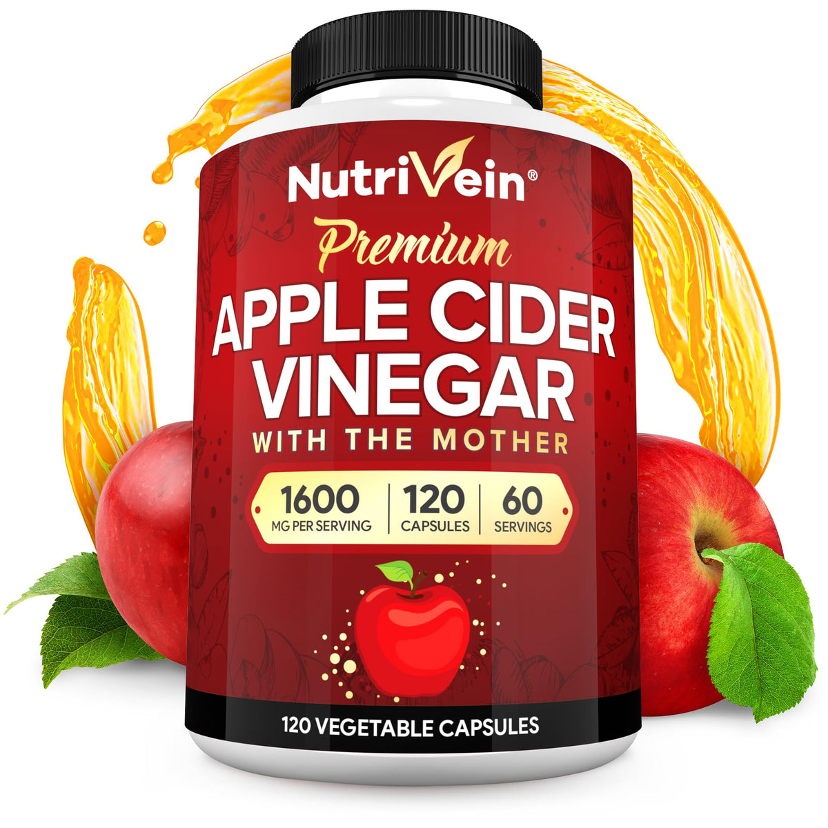 Nutrivein envase frontal de cápsulas ACV mostrando presentación y comodidad