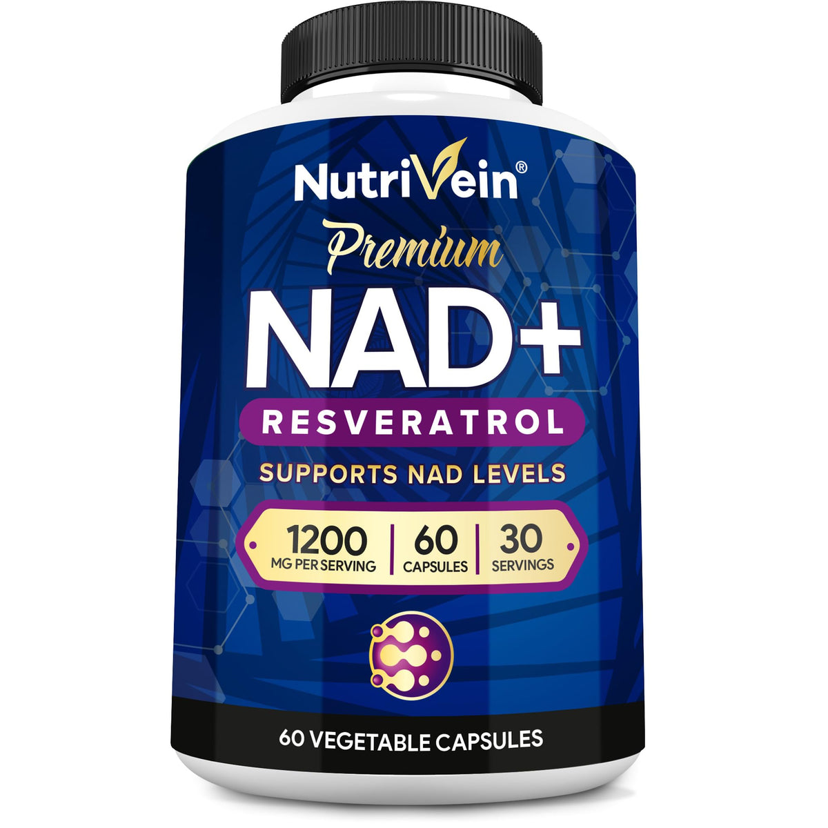 Nutrivein frontal del envase mostrando el diseño y dosis clara