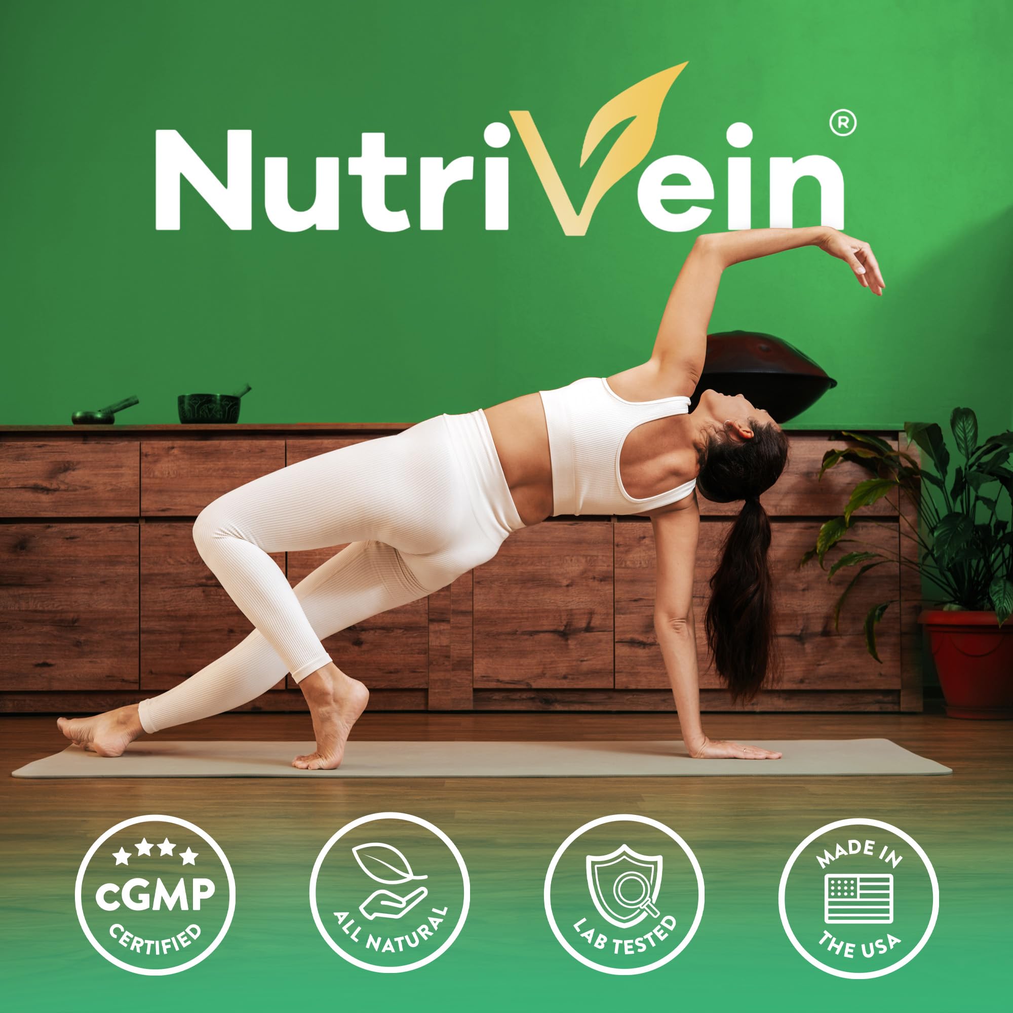 Nutrivein polvo de extracto en cuenco mostrando concentración 25:1