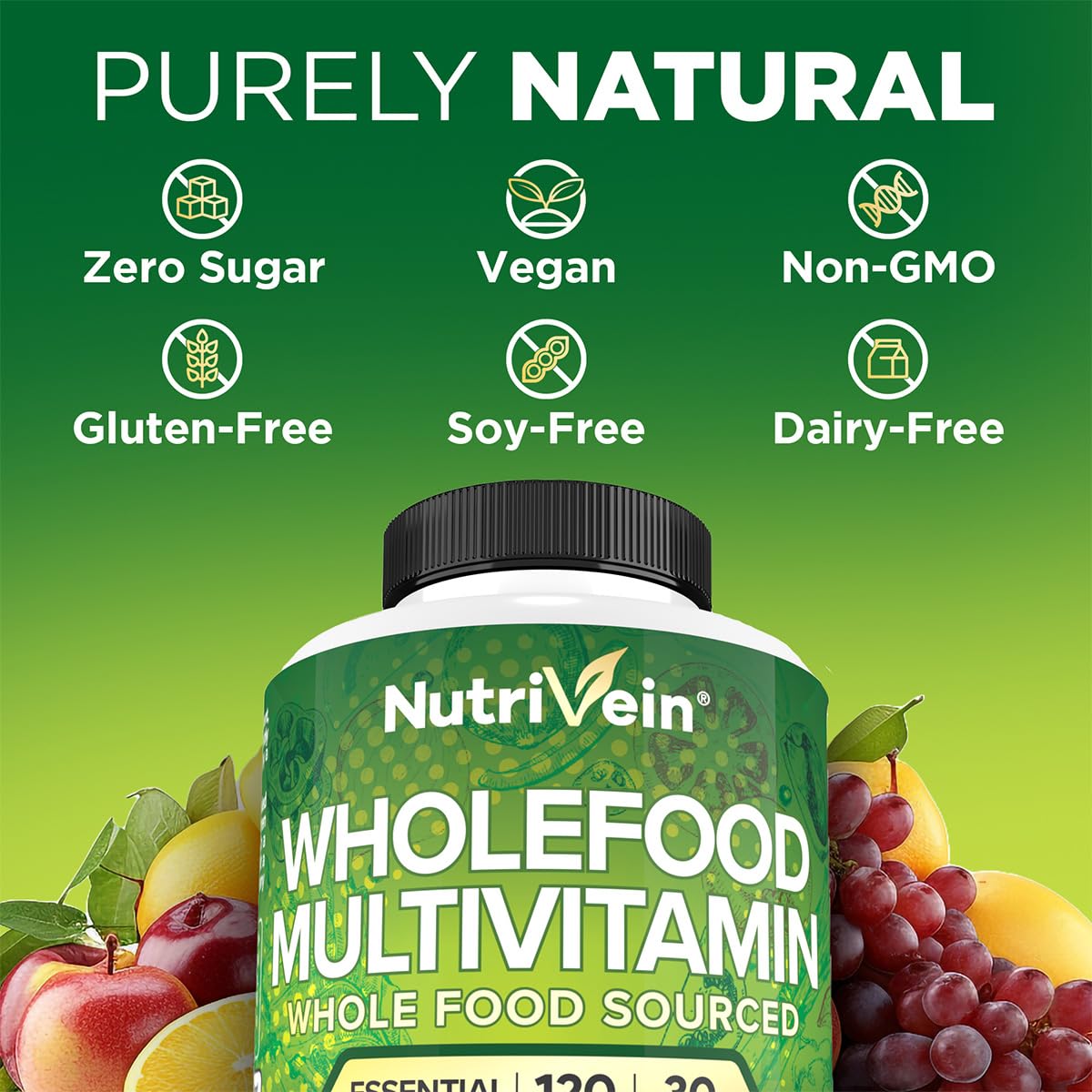 Mezcla de frutas y verduras usada por Nutrivein para mejor biodisponibilidad