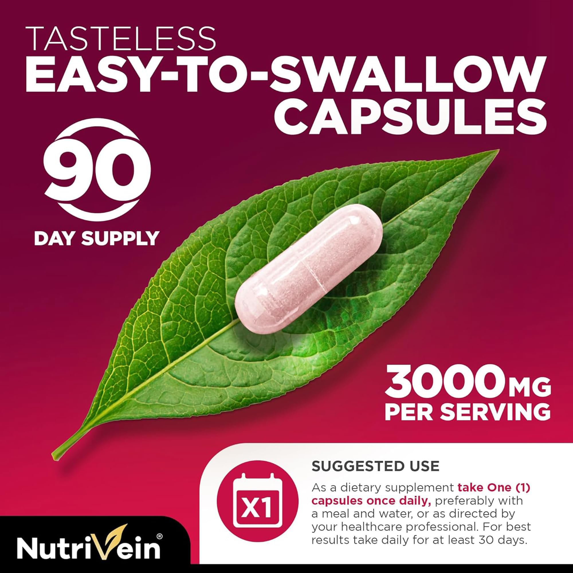 Nutrivein producto junto a cerezas y semillas, refuerza mezcla vegetal