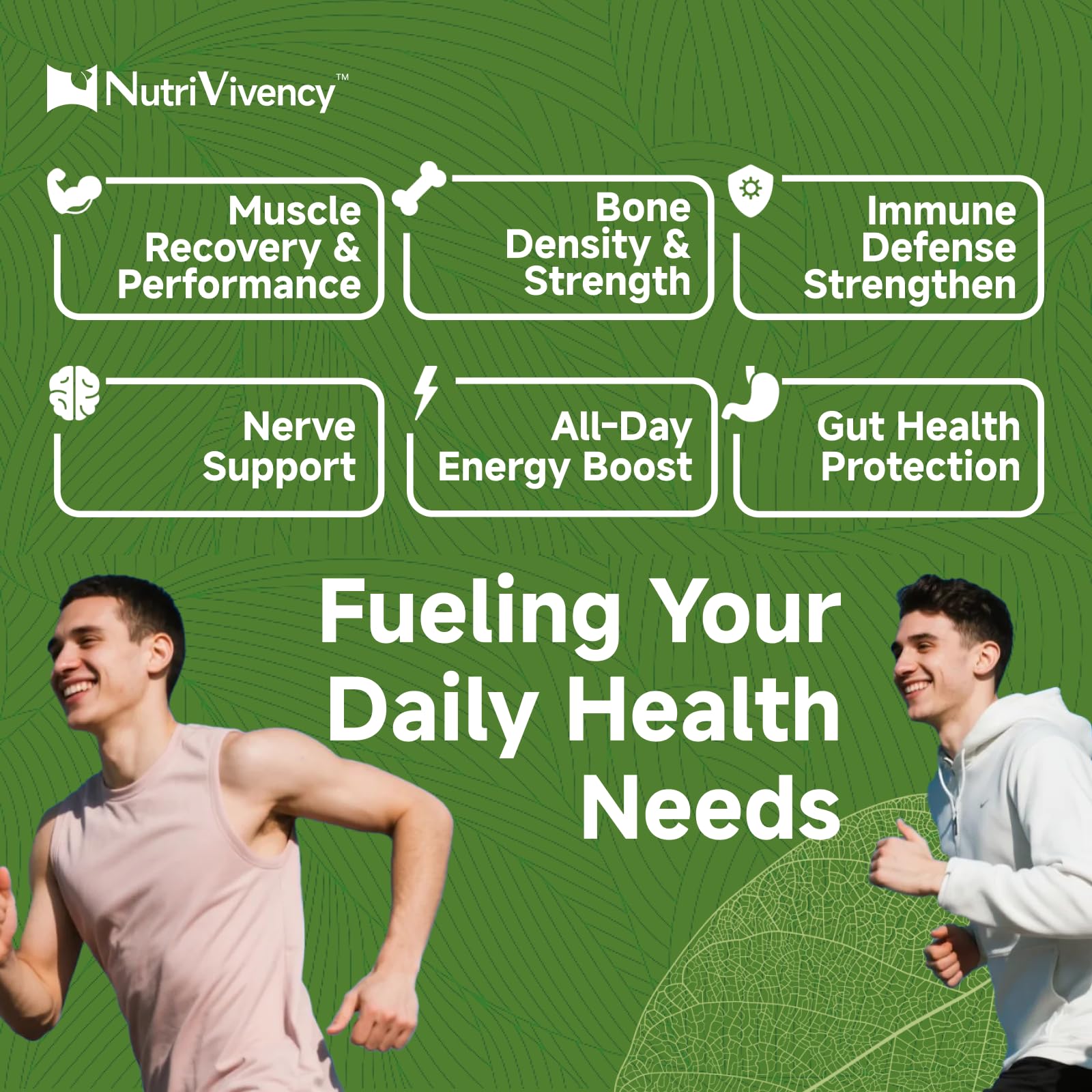 NutriVivency frasco abierto con cápsulas listas para uso diario