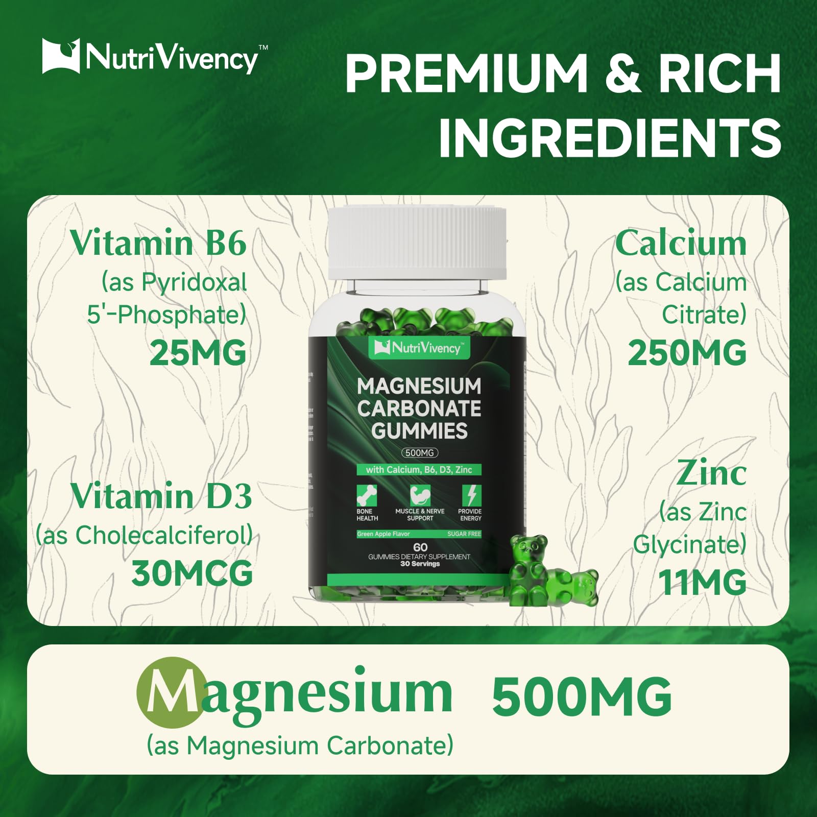 NutriVivency etiqueta nutricional legible con ingredientes clave