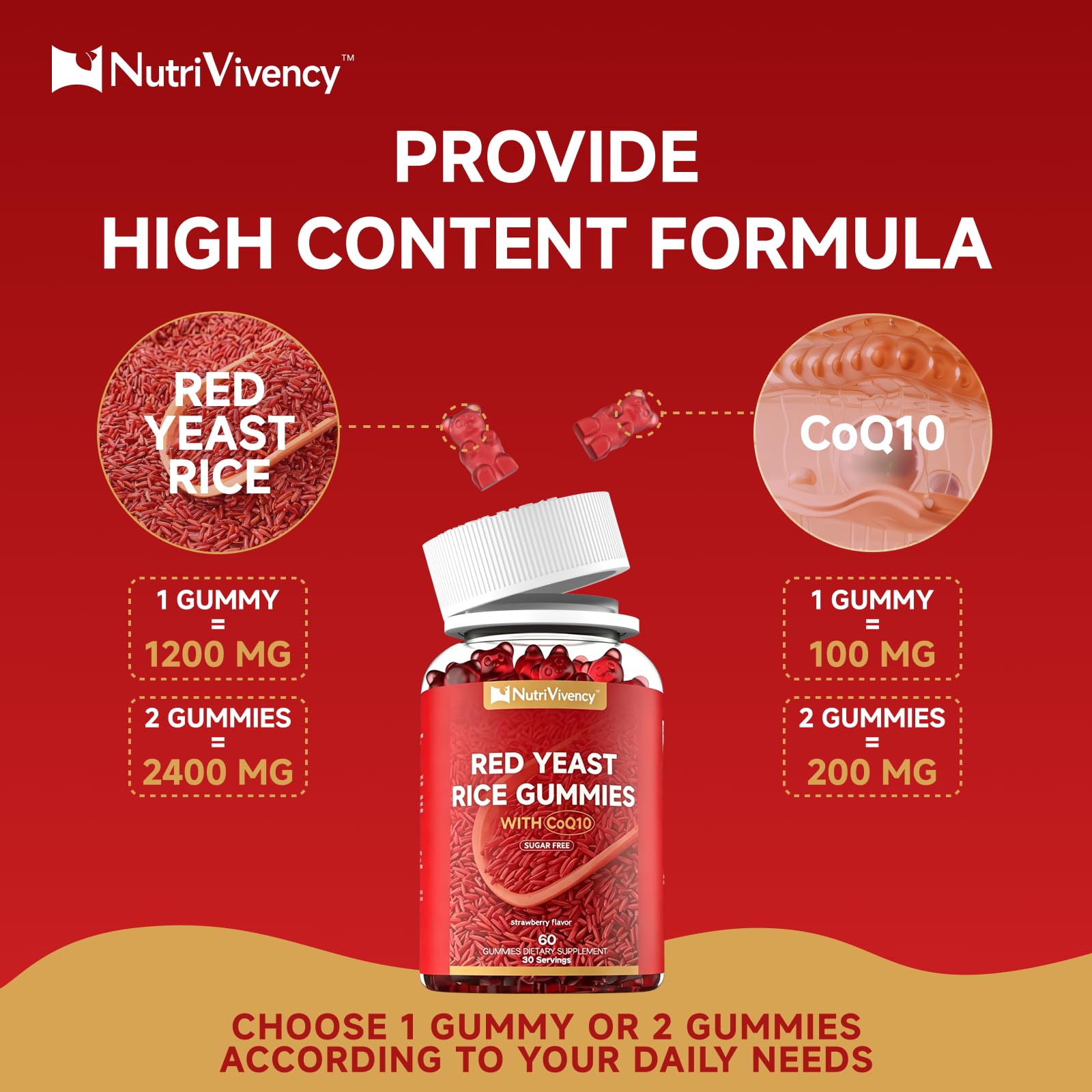 NutriVivency gomita cortada mostrando interior uniforme y apetecible