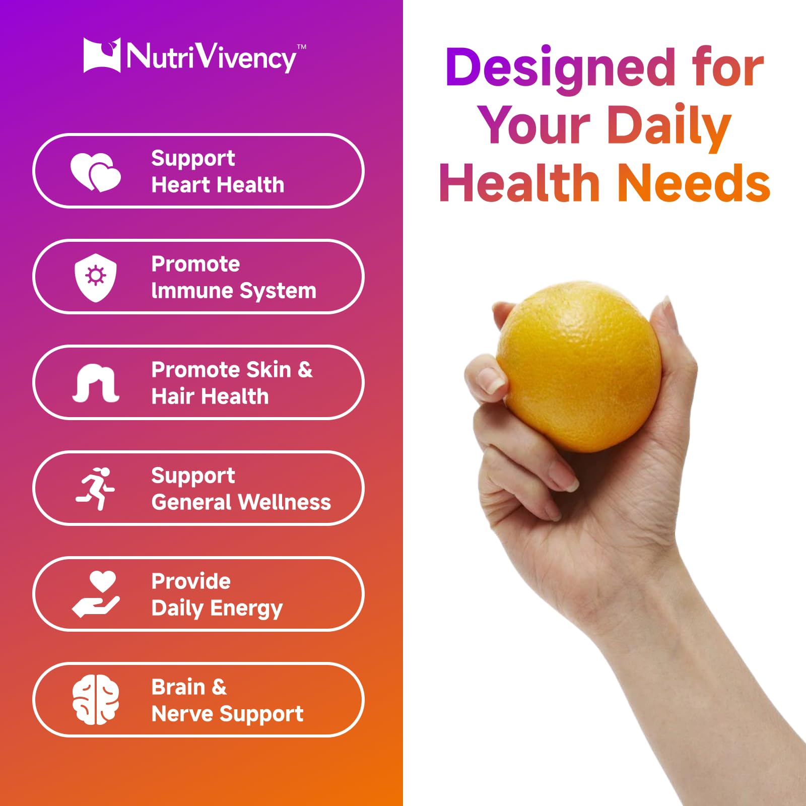 Gomita NutriVivency en mano lista para consumir con facilidad