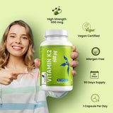 NutriZing cápsula vegana individual destacando fácil ingesta diaria