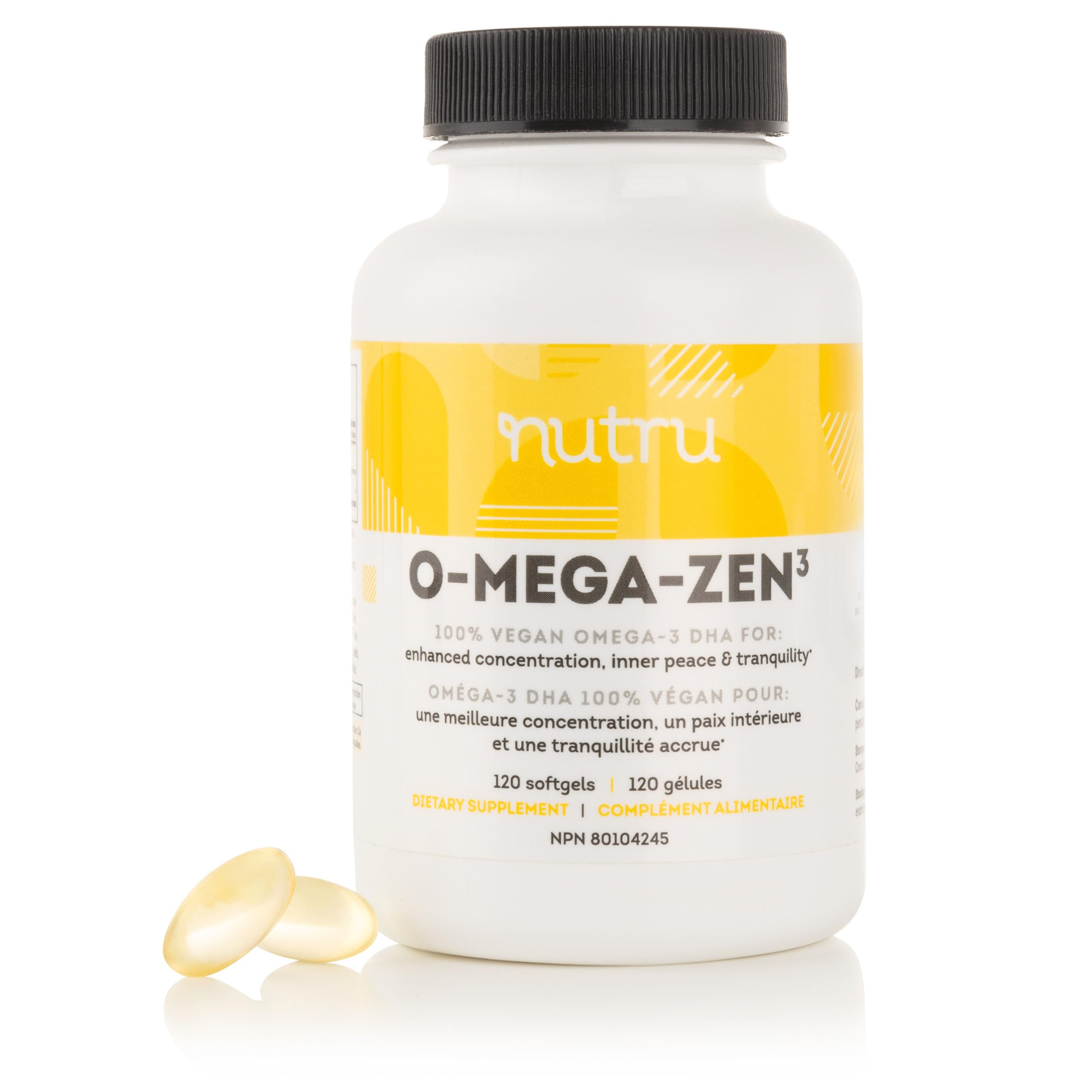 Nutru envase frontal O-Mega-Zen3 mostrando etiqueta clara y beneficios