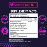 NuttraFaza INC etiqueta con ingredientes para transparencia y confianza