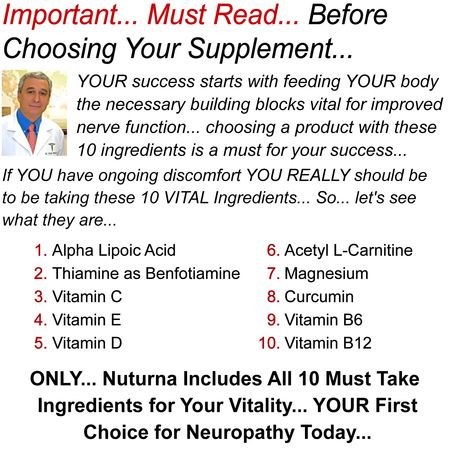 Nuturna etiqueta con tabla de ingredientes y beneficios visibles