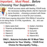 Nuturna etiqueta con tabla de ingredientes y beneficios visibles
